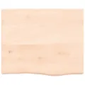 Dessus de table 60x50x(2-6) cm bois de chêne massif non traité