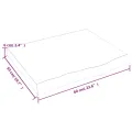Dessus de table 60x50x(2-6) cm bois de chêne massif non traité