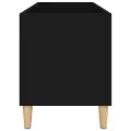 Armoire à disques noir 74,5x38x48 cm bois d'ingénierie