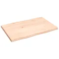 Dessus de table bois chêne massif non traité bordure assortie