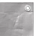 Bâche 260 g/m² 4x8 m Gris PEHD