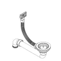 Évier de cuisine Granit Seul lavabo Beige
