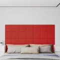Panneaux muraux 12pcs Rouge bordeaux 30x30cm Similicuir 1,08 m²