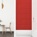 Panneaux muraux 12pcs Rouge bordeaux 30x30cm Similicuir 1,08 m²