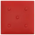 Panneaux muraux 12pcs Rouge bordeaux 30x30cm Similicuir 1,08 m²