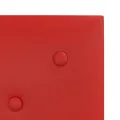 Panneaux muraux 12pcs Rouge bordeaux 30x30cm Similicuir 1,08 m²
