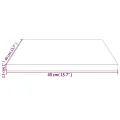 Dessus de table 40x40x2,5 cm bois de pin massif