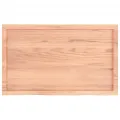 Dessus de table marron clair bois chêne massif traité