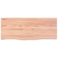 Dessus de table marron clair 100x40x2 cm bois chêne traité