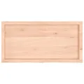 Dessus de table 100x50x(2-4) cm bois de chêne massif non traité