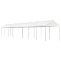 Belvédère avec toit blanc 17,84x2,28x2,69 m polyéthylène