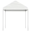 Belvédère avec toit blanc 6,69x2,28x2,69 m polyéthylène