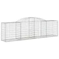 Paniers à gabions arqués 5 pcs 300x50x80/100 cm fer galvanisé