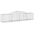 Paniers à gabions arqués 10 pcs 300x50x60/80 cm fer galvanisé