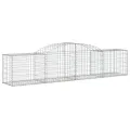 Paniers à gabions arqués 8 pcs 300x50x60/80 cm fer galvanisé