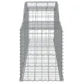 Paniers à gabions arqués 8 pcs 300x50x60/80 cm fer galvanisé