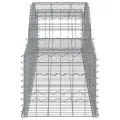 Paniers à gabions arqués 15 pcs 300x50x40/60 cm fer galvanisé
