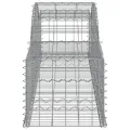 Paniers à gabions arqués 5 pcs 300x50x40/60 cm fer galvanisé