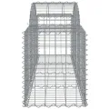 Paniers à gabions arqués 14 pcs 200x50x60/80 cm fer galvanisé