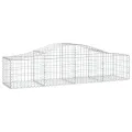 Paniers à gabions arqués 6 pcs 200x50x40/60 cm fer galvanisé