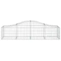Paniers à gabions arqués 6 pcs 200x50x40/60 cm fer galvanisé