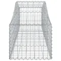 Paniers à gabions arqués 6 pcs 200x50x40/60 cm fer galvanisé