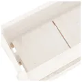 Jardinière Blanc 77x25x66 cm Bois massif de pin