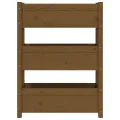 Jardinière Marron miel 77x25x104,5 cm Bois massif de pin