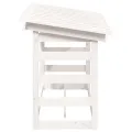 Support pour bois de chauffage Blanc 108x64,5x78 cm Bois de pin