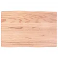 Dessus de table bois massif traité bordure assortie