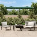 Parasol de jardin à double tête vert 316x240 cm