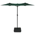 Parasol de jardin à double tête vert 316x240 cm