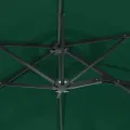 Parasol de jardin à double tête vert 316x240 cm