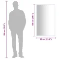 Miroir Blanc 100x60 cm
