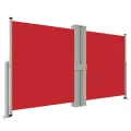 Auvent latéral rétractable Rouge 140x1200 cm