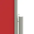 Auvent latéral rétractable Rouge 140x1200 cm