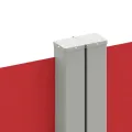 Auvent latéral rétractable Rouge 140x1200 cm