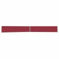 Auvent latéral rétractable de patio 140x1200 cm Rouge