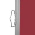 Auvent latéral rétractable de patio 140x1200 cm Rouge