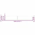 Auvent latéral rétractable de patio 140x1200 cm Rouge