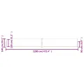 Auvent latéral rétractable de patio 140x1200 cm Marron