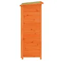 Abri à outils de jardin marron 83x57x140 cm bois massif pin