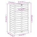 Abri à outils de jardin marron 83x57x140 cm bois massif pin