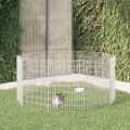 Enclos d'animaux en liberté 10 panneaux 54x80 cm fer galvanisé
