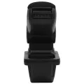 Accoudoir de voiture noir 14x33x(30-45,5) cm ABS
