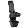 Accoudoir de voiture noir 14x33x(30-45,5) cm ABS