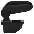 Accoudoir de voiture noir 14x33x(30-45,5) cm ABS