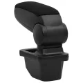 Accoudoir de voiture noir 14x33x(30-45,5) cm ABS