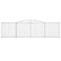 Panier de gabions arqué 400x50x100/120 cm Fer galvanisé