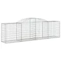 Panier de gabions arqué 300x50x80/100 cm Fer galvanisé
